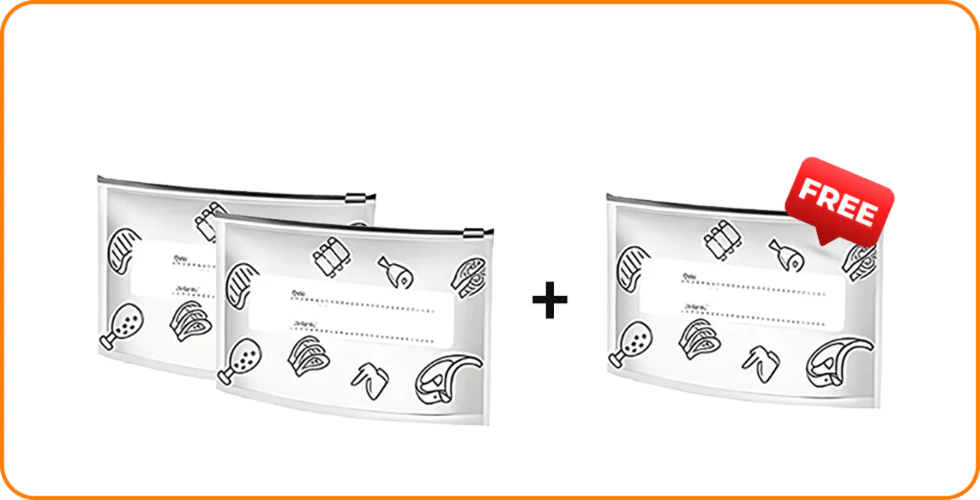 Bolsas de almacenamiento reutilizables con cierre de papel de aluminio