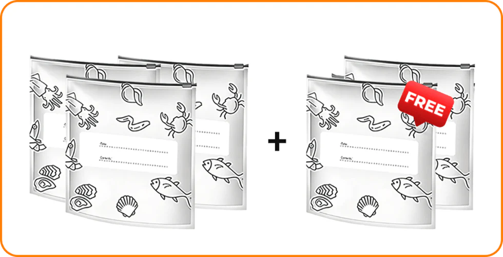 Bolsas de almacenamiento reutilizables con cierre de papel de aluminio