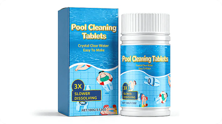 Tabletas de limpieza para piscinas para un agua cristalina
