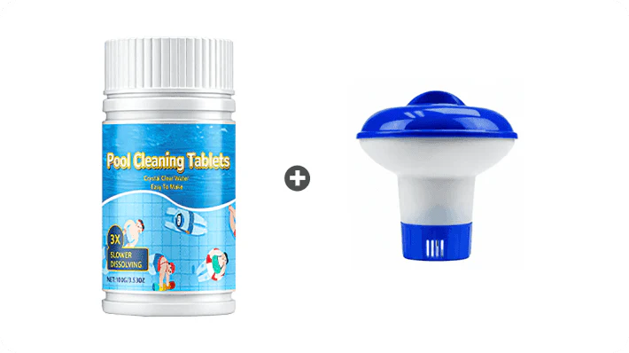 Tabletas de limpieza para piscinas para un agua cristalina