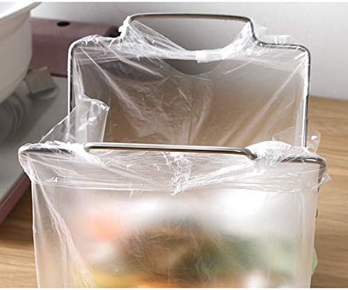 Home Kitchen Desktop Trash Bag Holder Folding Trash Bag Bracket Organizer Dishcloth Towel Rack Garbage Bag Rack