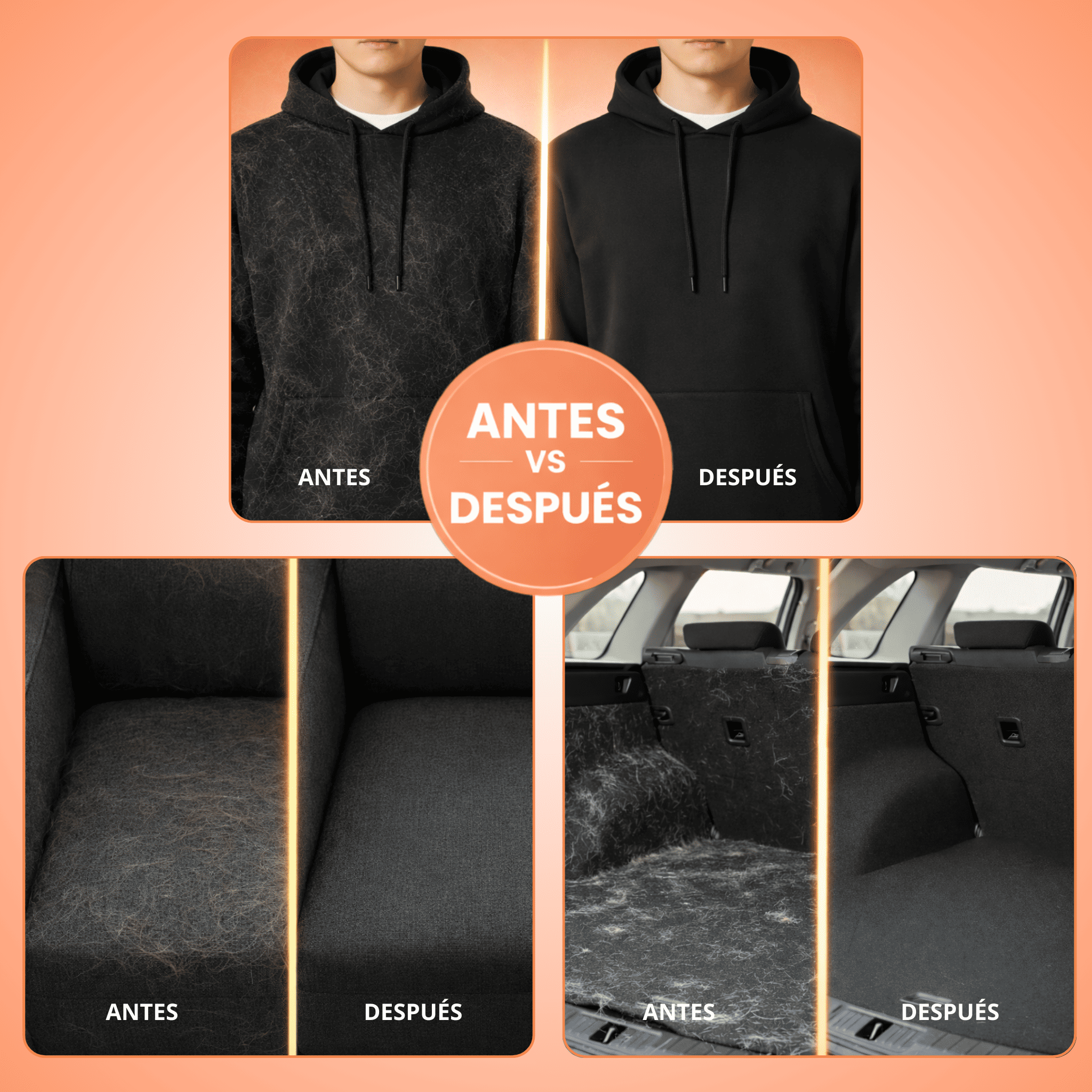 Manopla Quitapelos Reutilizable para Mascotas