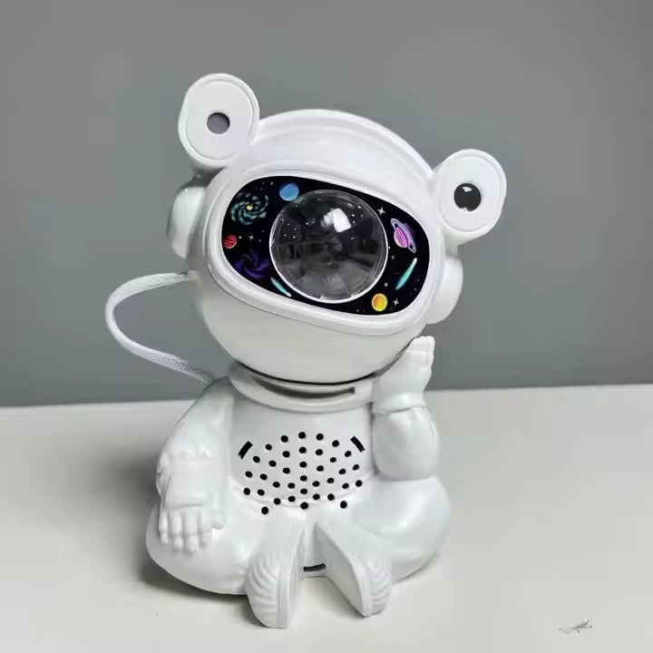 Aurora Starry Atmosphere Astronaut Bluetooth Music Projector Night Light - Cosmic LED Lamp with Sound"