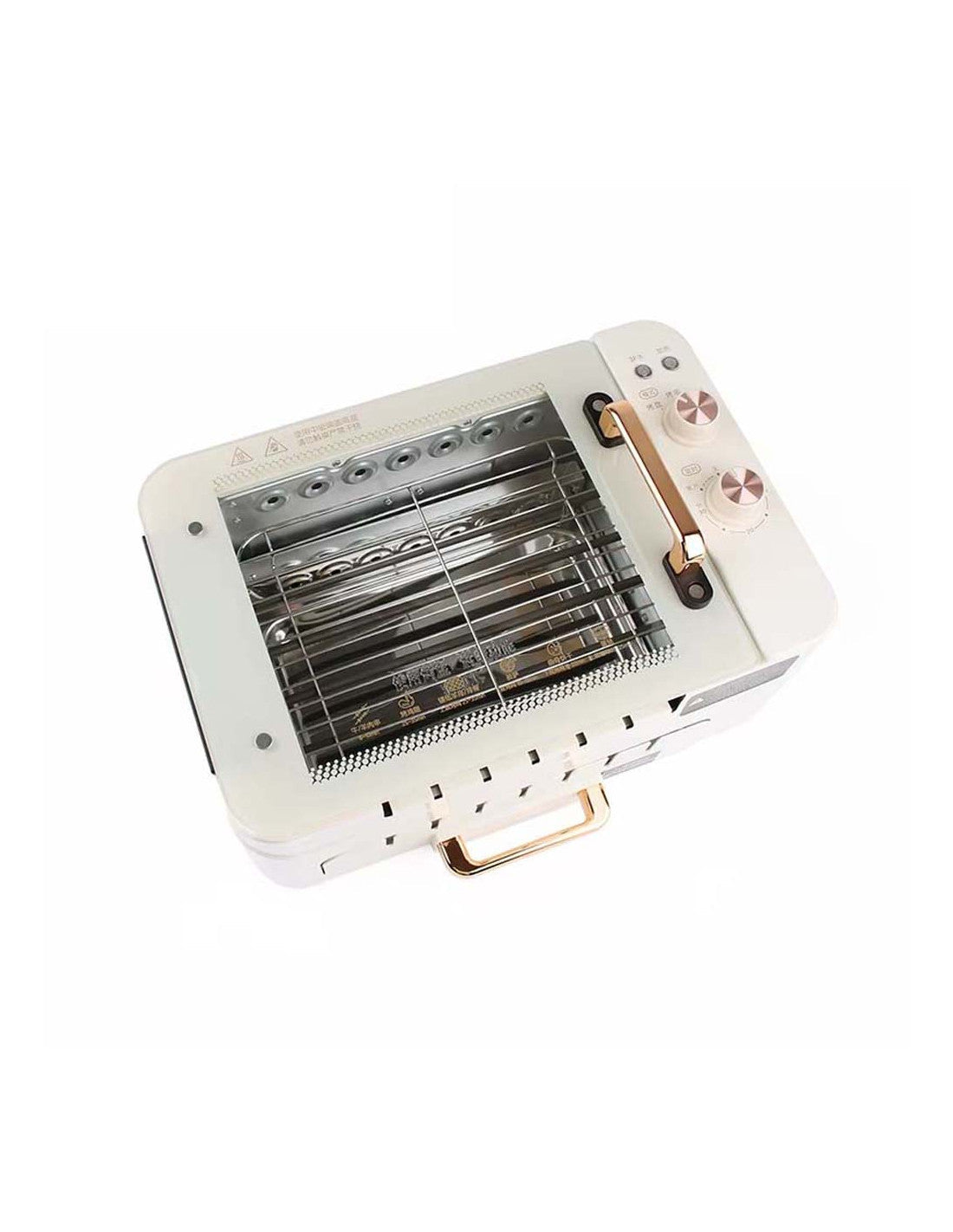3 in 1 Electric BBQ Kebab Machine Automatic Rotating Skewers Machine Indoor Smokeless Barbecue Kebab Rotisserie Grill