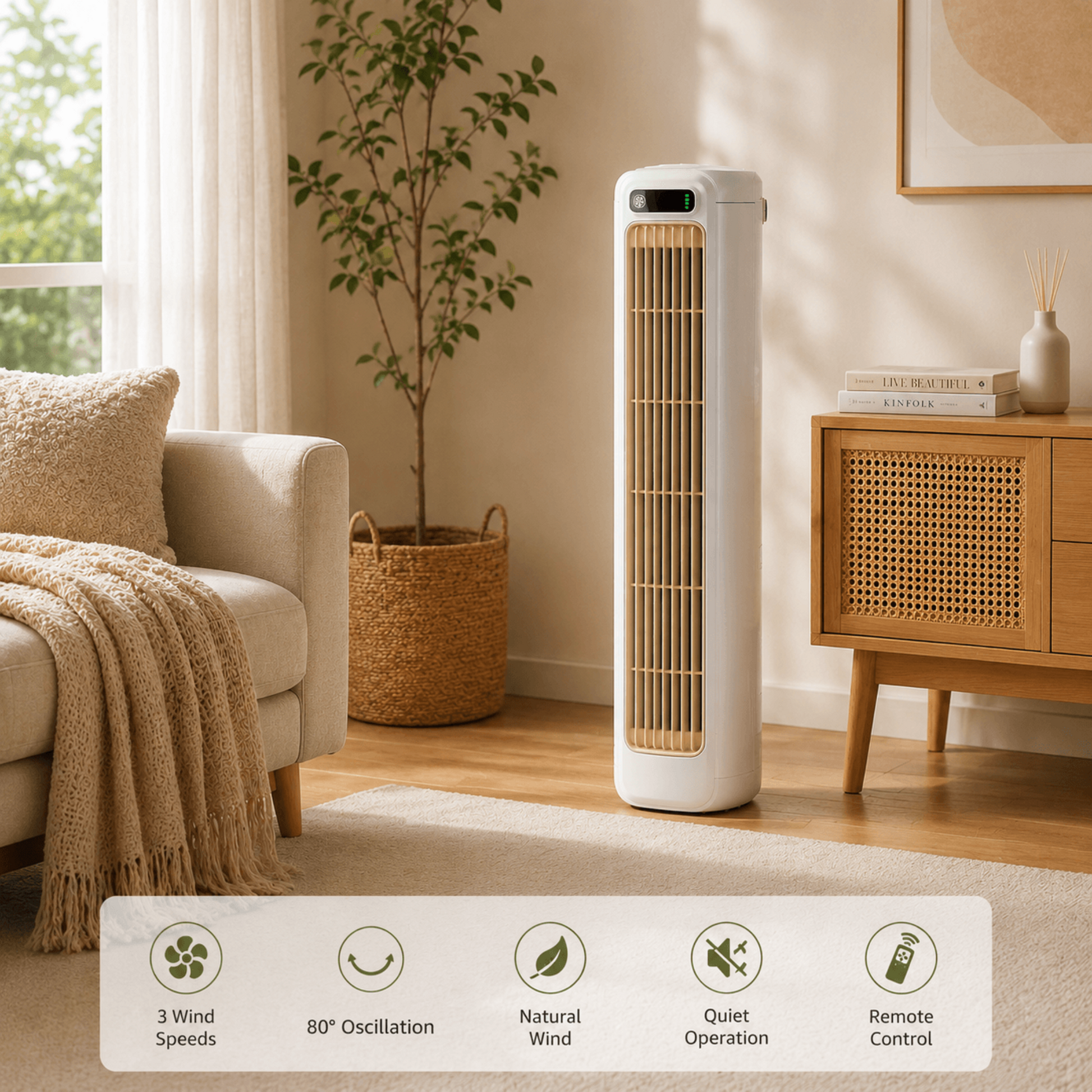 Portable Desktop Cooling Fan | Quiet Personal Air Cooler