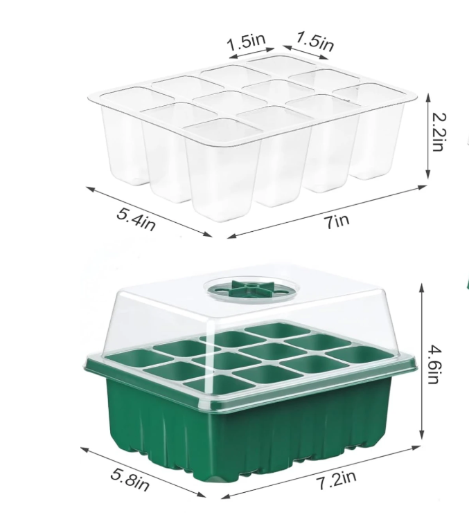 Grid Seedling Starter Box – Ventilated Germination Tray for Indoor & Outdoor Planting